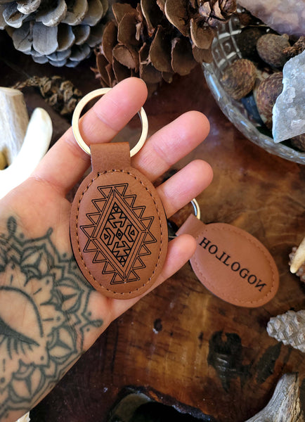 Leather Chestnut Key Chains