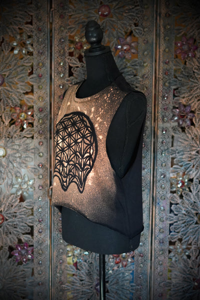 Flower of Life Drip Muscle Tank