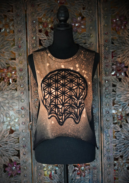 Flower of Life Drip Muscle Tank