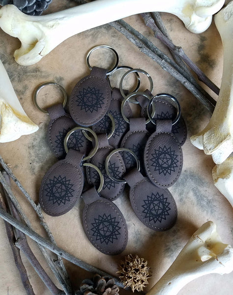 Leather Bay Brown Key Chains