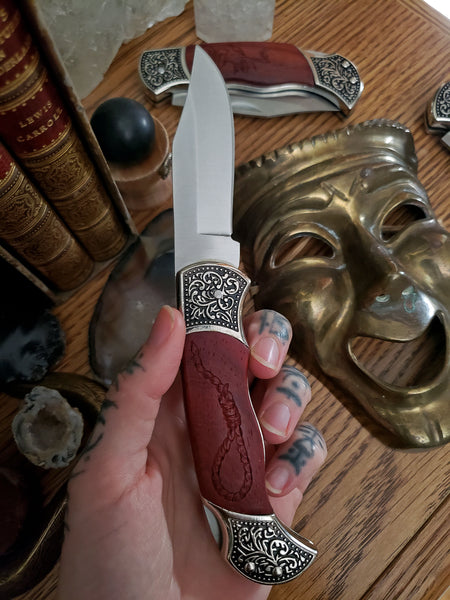 Death Before Dishonor Rosewood Knife