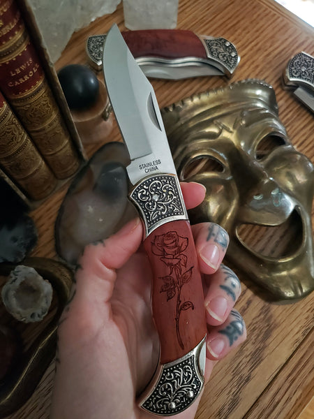 Death Before Dishonor Rosewood Knife