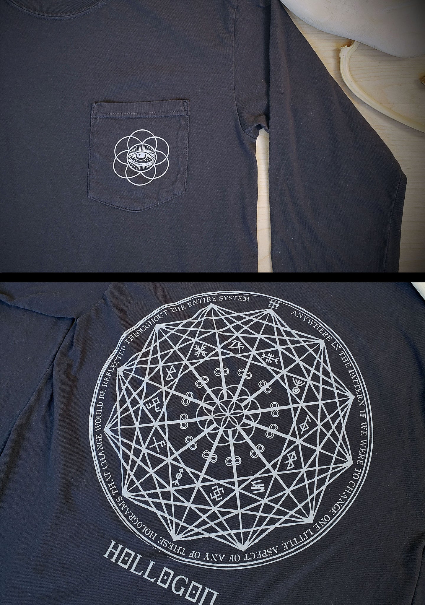 Holographic Complexity Pocket Long Sleeve