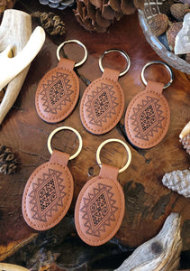 Leather Chestnut Key Chains